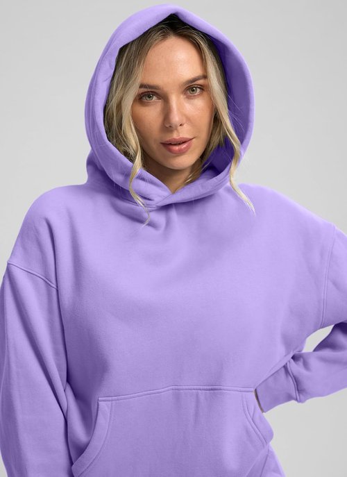 G Gradual Oversized Fleece Hoodie for Women - Casual Athletic Pullover with Pocket