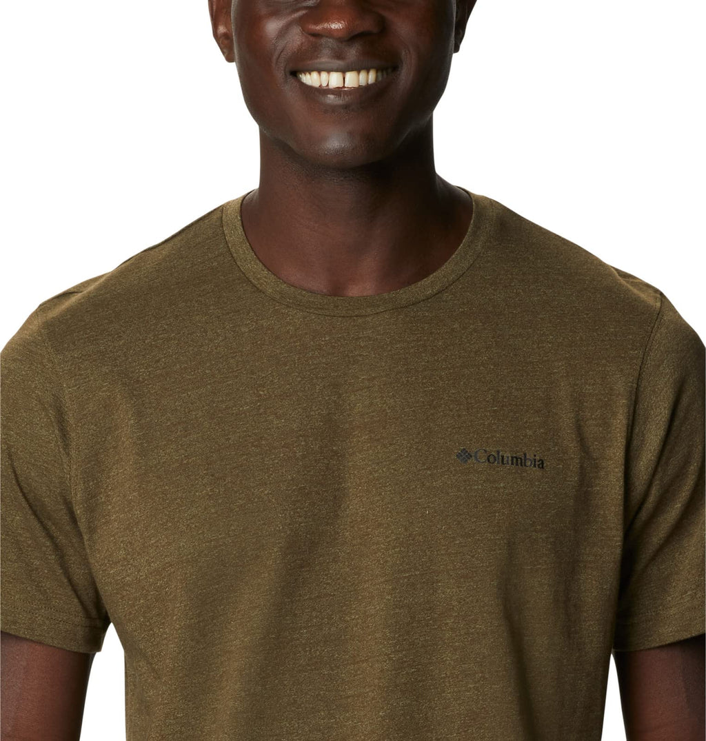 Columbia Men's Thistletown Hills Short Sleeve, Olive Green/Savory, 4X Big