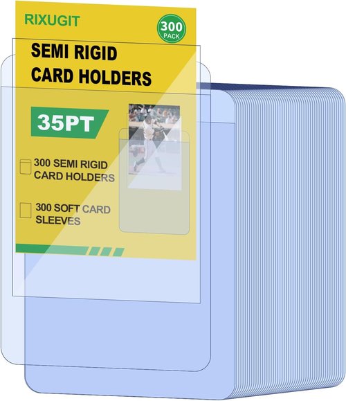 Card Protectors by [Brand Name] - 600ct Semi Rigid & Soft Card Sleeves for Graded Trading Cards