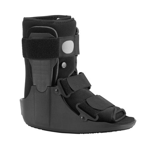 Jewlri Short Walking Boot, Air CAM Fracture Boot Protection Walker with Plastic Molded Uprights Support for Sprained Ankle Injured Broken Foot Recovery Fits Left or Right Foot Medium