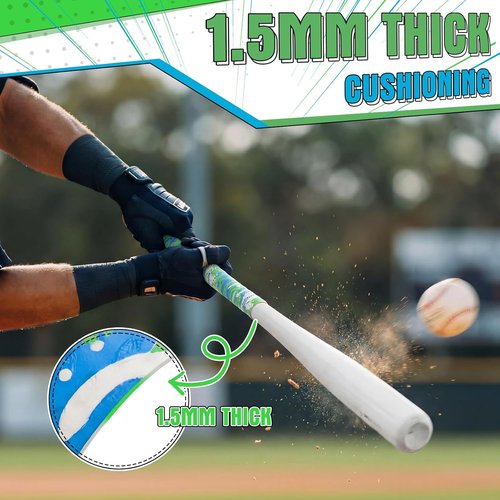 Bat Grip Tape by [Brand Name] - 43 Inch Cushioned Non-Slip Texture | All-Weather Baseball & Softball Wrap