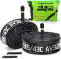 700C Bike Tube - Butyl 2 Pack with Tire Levers | Compatible with 700x35C to 700x43C Sizes