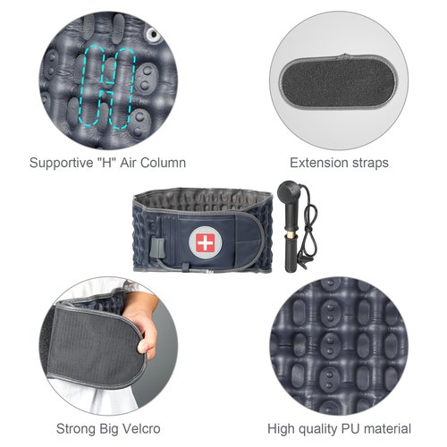 Oramuon Decompression Belt for Lower Back Pain Relief and Lumbar Support, Spinal Decompression Belt for Woman and Men, One Size Fits 29-49 inches Waist, Decompression Back Brace for Sciatica (Blue)
