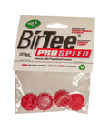 BirTee Pro Golf Tees - Size #1 (1/4") Individual Size Pack - 4 Tees Per Pack. Winter/Mat/Simulator Tees (Red)
