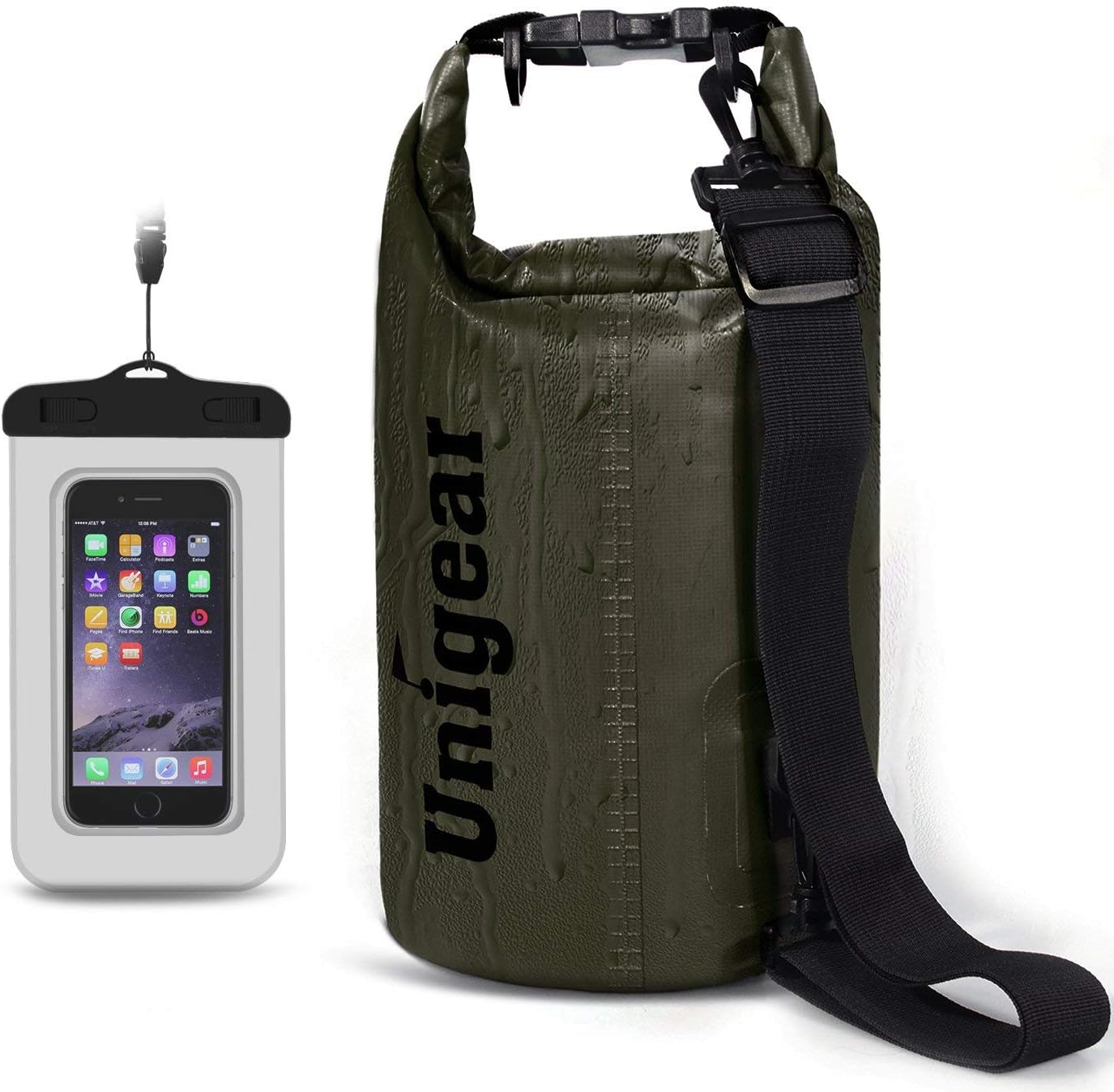 Unigear Waterproof Dry Bag - Lightweight Floating Storage for Kayaking, Boating, Fishing | 2L-40L Sizes