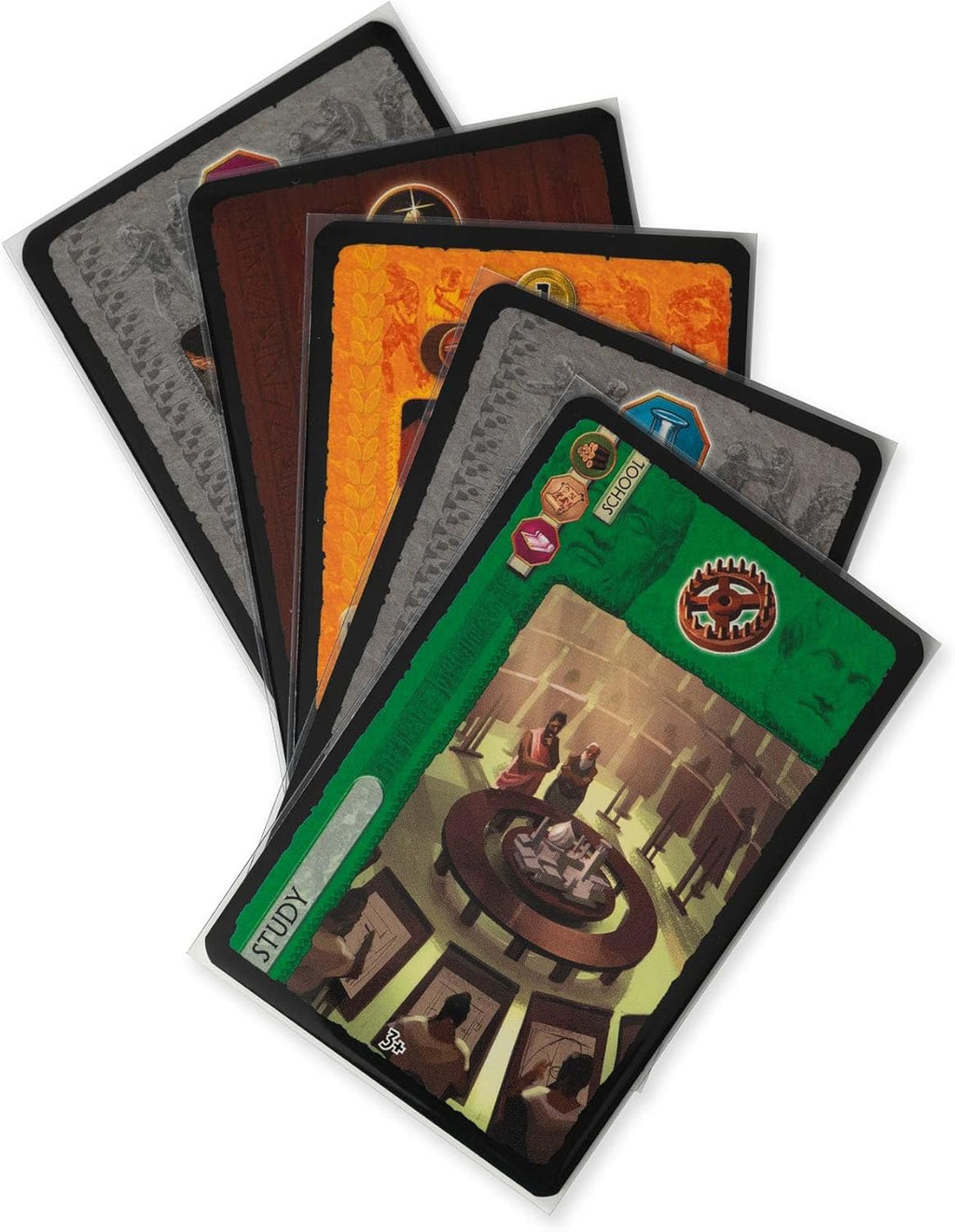 Vault X Extra Large Board Game Sleeves - Premium Quality Clear Protection | 67 x 102mm (80 Pack) Compatible with 7 Wonders