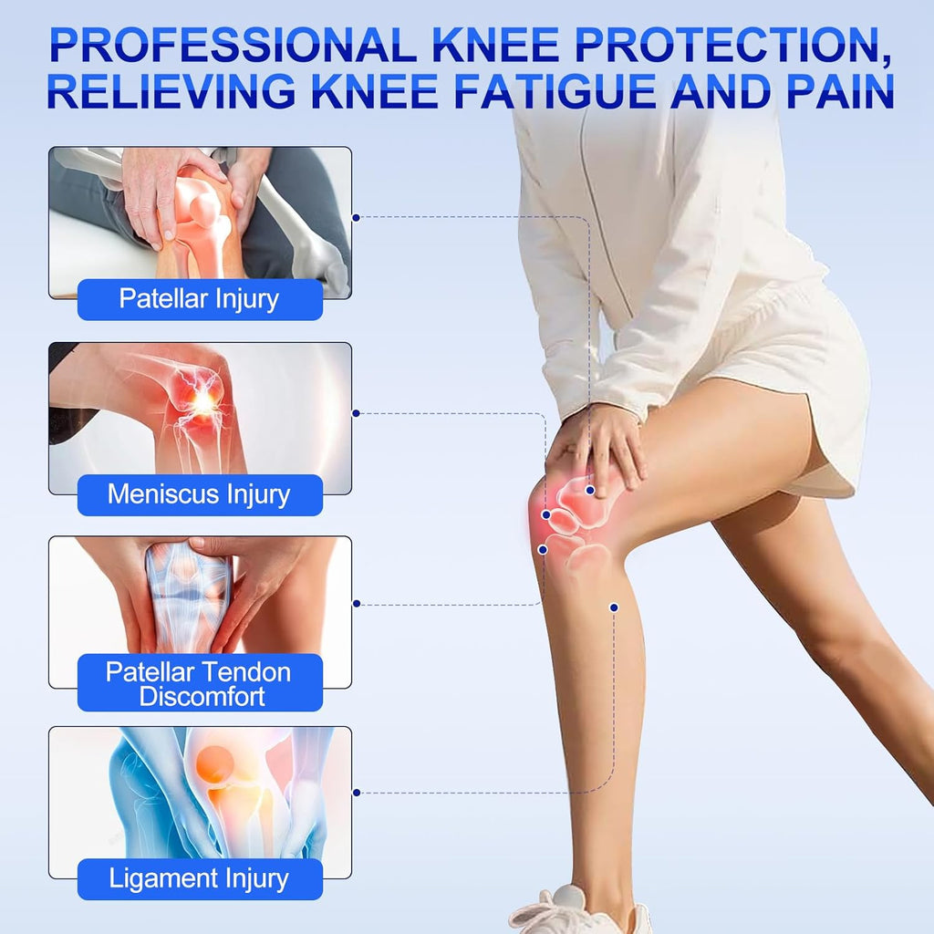 Skiennix Silicone Patellar Tendon Support Strap - Adjustable Non-Slip Knee Brace for Running & Sports