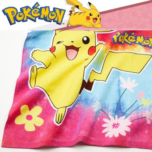 Franco Pokémon Kids Bath Towel Set - Soft Absorbent Cotton Terry | 50" x 25" with Washcloth