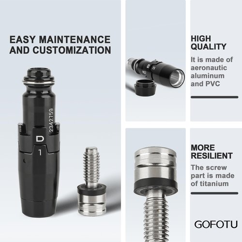 Gofotu 2pcs.335 Fairway Wood Adapter Sleeve W/Serial Compatible with Titleist Fair way GT2,GT3,GT4,TSR2,TSR3,TSi2,TSi3,TS TS2 TS3 917F 915F 913F