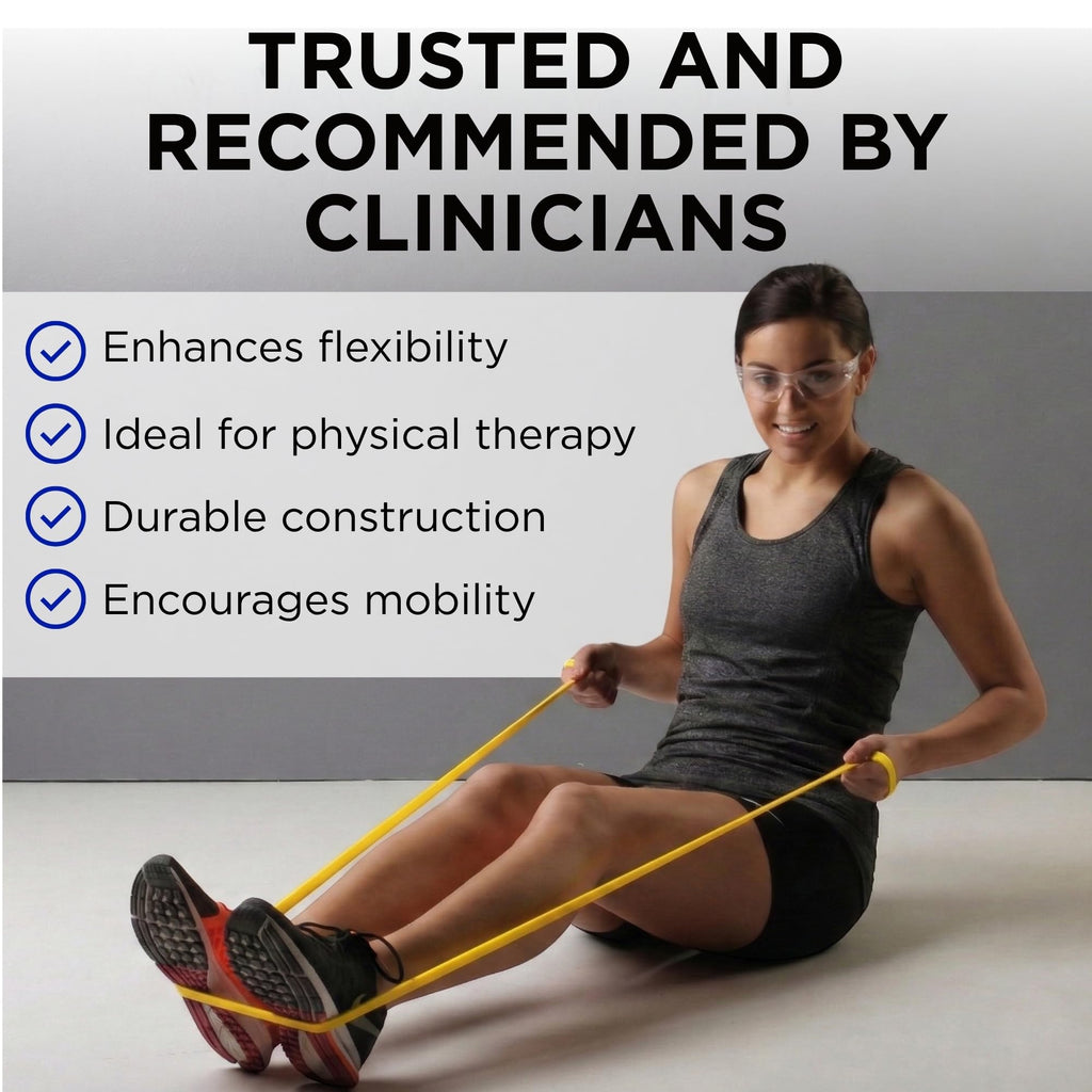 THERABAND Professional Resistance Band 6 Ft, Light Yellow Level 1, Latex Exercise Band for Physical Therapy, Strength Training, Pilates & Home Workouts
