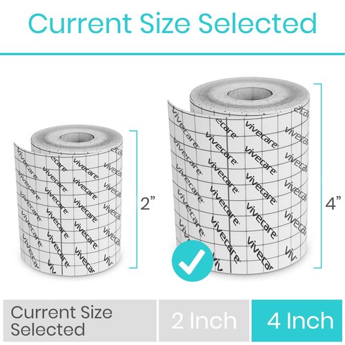 ViveCare Soft Cloth Surgical Tape 4" x 10 Yards (3 Rolls) - Hypoallergenic Medical Paper Tape for Wound Care - First Aid Kit Supplies for Wound Dressing - Latex-Free Breathable Tape Gauze