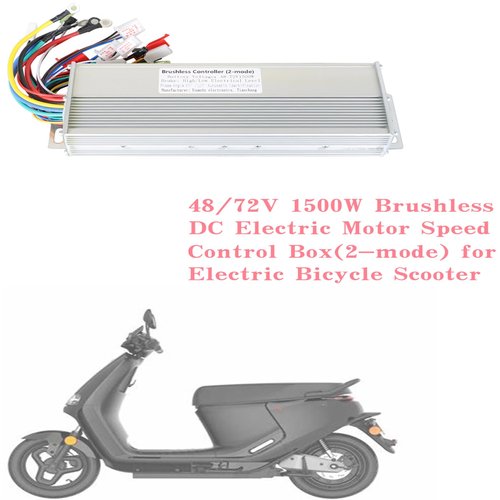 WFLNHB 48/72V 1500W Brushless DC Electric Motor Speed Control Box(2-mode) Replacement for Electric Bicycle Scooter Square Wave Controller