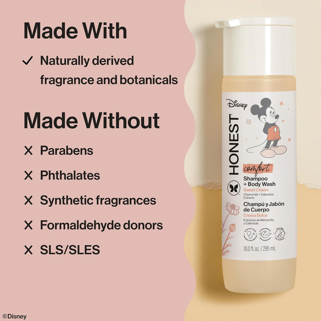 The Honest Company 2-in-1 Cleansing Shampoo & Body Wash - Gentle, Tear-Free Formula for Babies | 10 fl oz