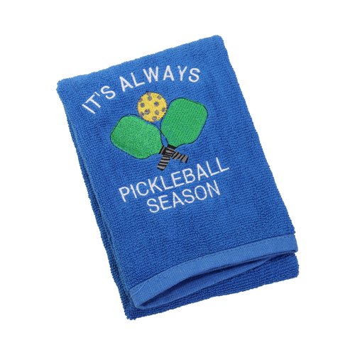 LEVLO Pickleball Sports Lovers Gift It's Always Pickleball Season Towels Christmas Graduation Gifts Birthday Gifts (Pickleball Season)