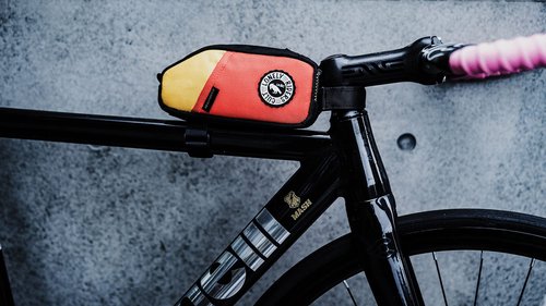 ULAC NOMADPAK: TREKKING Top Tube Bag (Orange-Yellow, 0.9L)