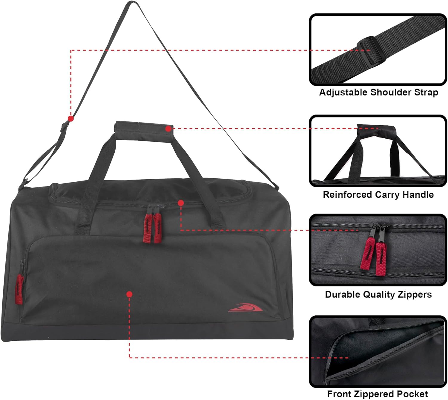 Skiennix Lightweight Canvas Duffle Bag - Versatile Travel & Gym Organizer | Unisex Design
