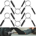 Spring Clip Collars 1 Inch Olympic Barbell Clamps Dumbbell Clips Weight Bar Clips for Weightlifting, Powerlifting, Strength Training (3 Pairs)