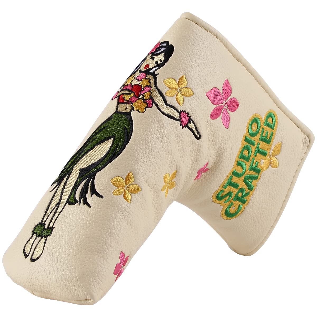 Studio Crafted Honolulu Hawaii Hula Girl Golf Blade Putter Headcover Magnetic Closure
