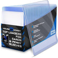 200pc Top Loaders | Hard Plastic Card Sleeves & Penny Sleeves Bundle for Trading Cards