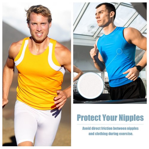Bonuci 600 Pieces Men Nipple Cover Summer Anti Chafing Protector Adhesive Guard Nipple Tape for Runners Women Gym Sport Accessories
