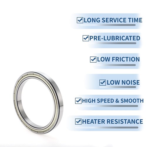 ACROPIX 6826ZZS Deep Groove Ball Bearings P6 130x165x18mm Lubricated Bearings Double Metal Seal Silver Tone Scooter Skateboard Wheel