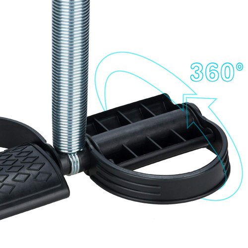 COVVY Elastic Sit Up Pull Rope Pedal Resistance Band Powerful Spring Drawstring Tummy Trimmer Equipment Portable Home Gym with Elastic Bodybuilding Fitness Slimming Training Exercise Bands (Black)