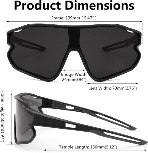 FEISEDY Unisex Youth Sunglasses - UV400 Protection for Teens | Stylish Baseball & Tennis Shades B4064