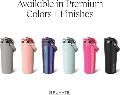 BrüMate MultiShaker Blender Bottle - 100% Leakproof Insulated Stainless Steel | 25oz Gym Shaker (OD Green)