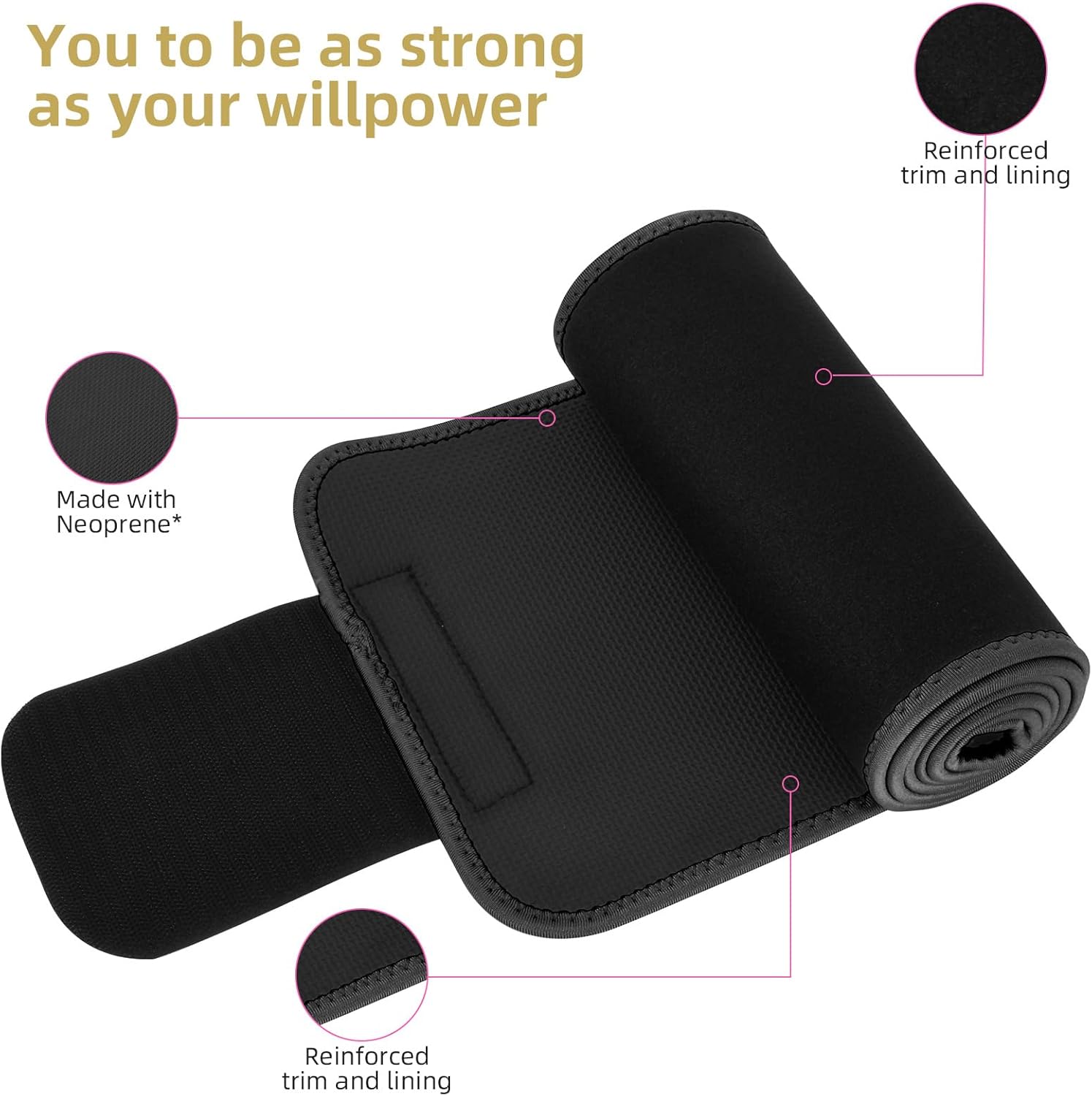 ZPP Waist Trainer - Neoprene Sweat Band Trimmer Belt for Slimming Stomach | Unisex Workout Accessory