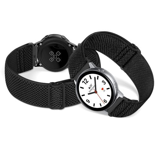 Relting Compatible with 16mm 18mm 19mm 20mm 22mm 24mm Watch Bands Quick Release Replacement Wristband,Adjustable Stretchy Nylon Solo Loop Straps Fabric Braided Sport Elastic Bands for Men Women