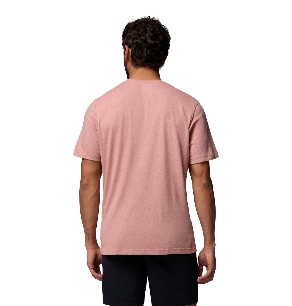 Columbia Men's Thistletown Hills Short Sleeve T-Shirt, Washed Red/Heather, 4X Tall
