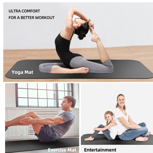 Treadmill Mat,Bike Mat,Stationary Bike Mat,Foldable Treadmill Mat for Hardwood Floors and Carpet.for Exercise Bike,Exercise Equipment Indoor Cycles,Rowing Elliptical (29.5" X 70.8")