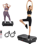 Skiennix Whole Body Vibration Plate - Power Vibrating Machine for Weight Loss & Lymphatic Drainage | Touch Screen & Resistance Bands Included
