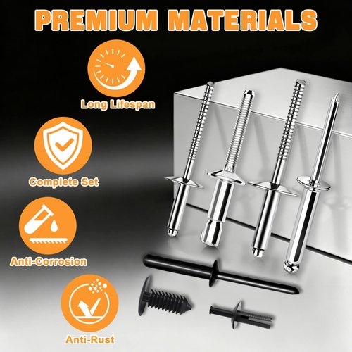 Complete Body Rivet Kit Fit for EZGO TXT Golf Cart Gas/Electric 1995+, with 10 X-Mas Fastener Tree Rivets