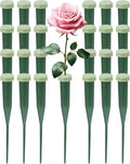 FIVEIZERO Floral Water Tubes - 25 PCS Green Plastic Vials for Fresh Flower Arrangements | 5.64 Inch with Caps