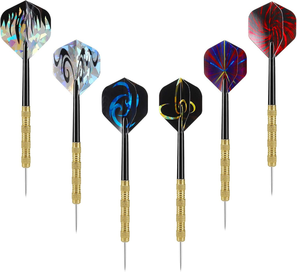 Accmor Steel Tip Darts Set - 18 Grams Professional Metal Darts for Dartboard | Precision Performance