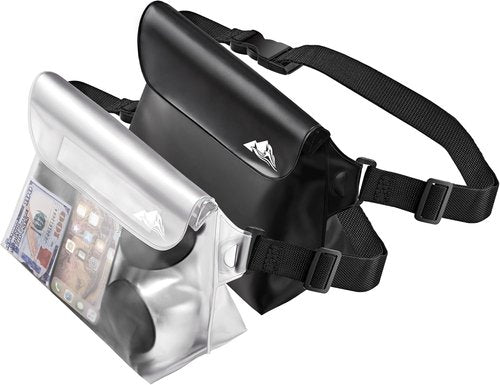 HEETA Waterproof Pouch - Touchscreen Dry Bag with Adjustable Waist Strap | Perfect for Kayaking, Swimming & Beach Activities