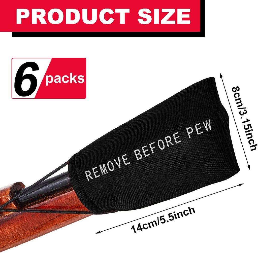 Riakrum Airsoft Barrel Cover - 6 Pcs with Elastic Bungee Cord | 5.51 x 3.15 Inch for Paintball Markers