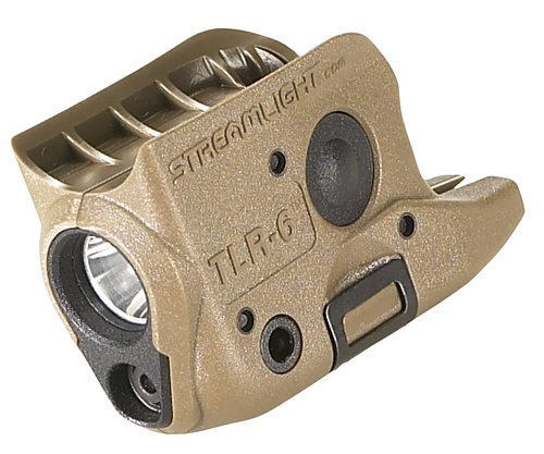 Streamlight 69278 TLR-6 100-Lumen Tactical Weapon Light with Integrated Red Aiming Laser Designed Exclusively and Solely for Glock 42 & 43, Flat Dark Earth