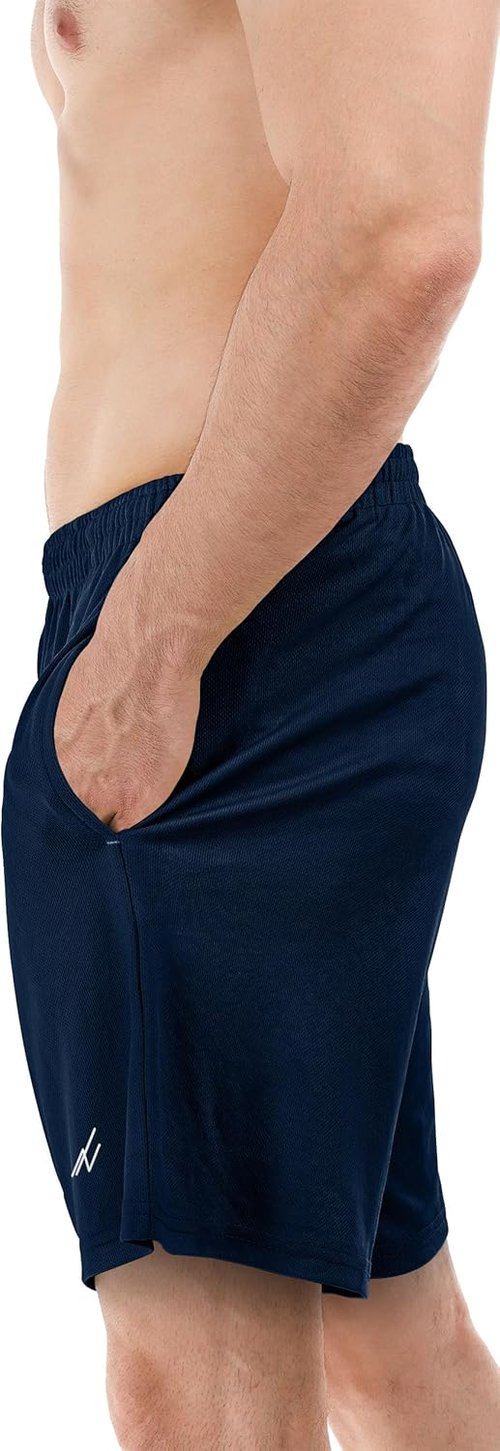 NY Threads Men's Athletic Shorts - Quick Dry, Lightweight, Loose-Fit Running Gym Shorts with Pockets