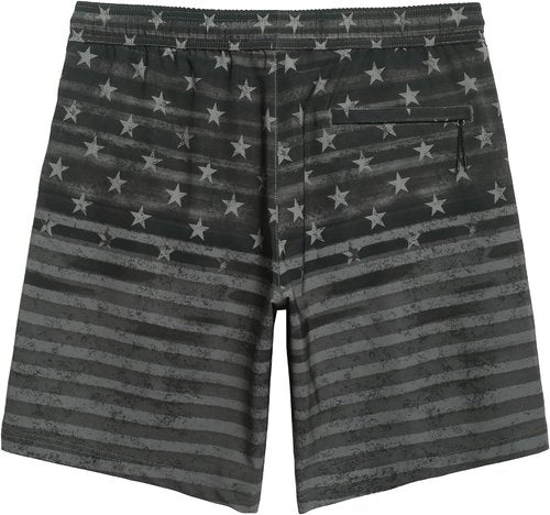 Maamgic Men's Swim Trunks - 9 Inch Stretch Board Shorts with Mesh Lining & Zip Pockets for Swimming