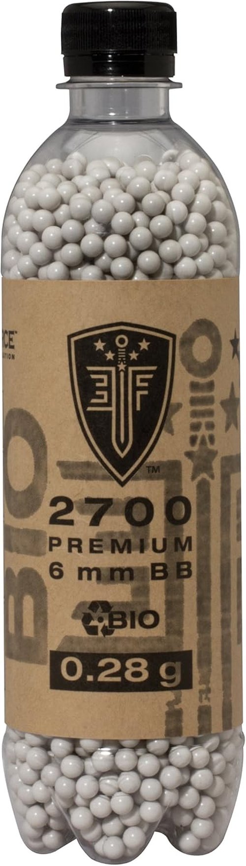 Elite Force Premium Biodegradable 6mm Airsoft BBs - .28 Gram, 2700 Count for Eco-Friendly Play