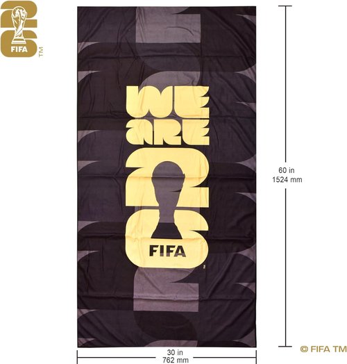 2026 FIFA World Cup Emblem Towel - Soft Velvet, Durable 30x60 Inch for Pool, Gym & Beach