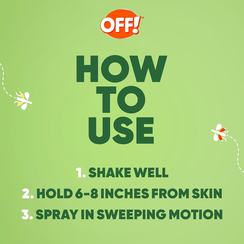 OFF! Deep Woods Insect Repellent - Long-Lasting, Non-Greasy Bug Spray | 4 Oz, 2 Count