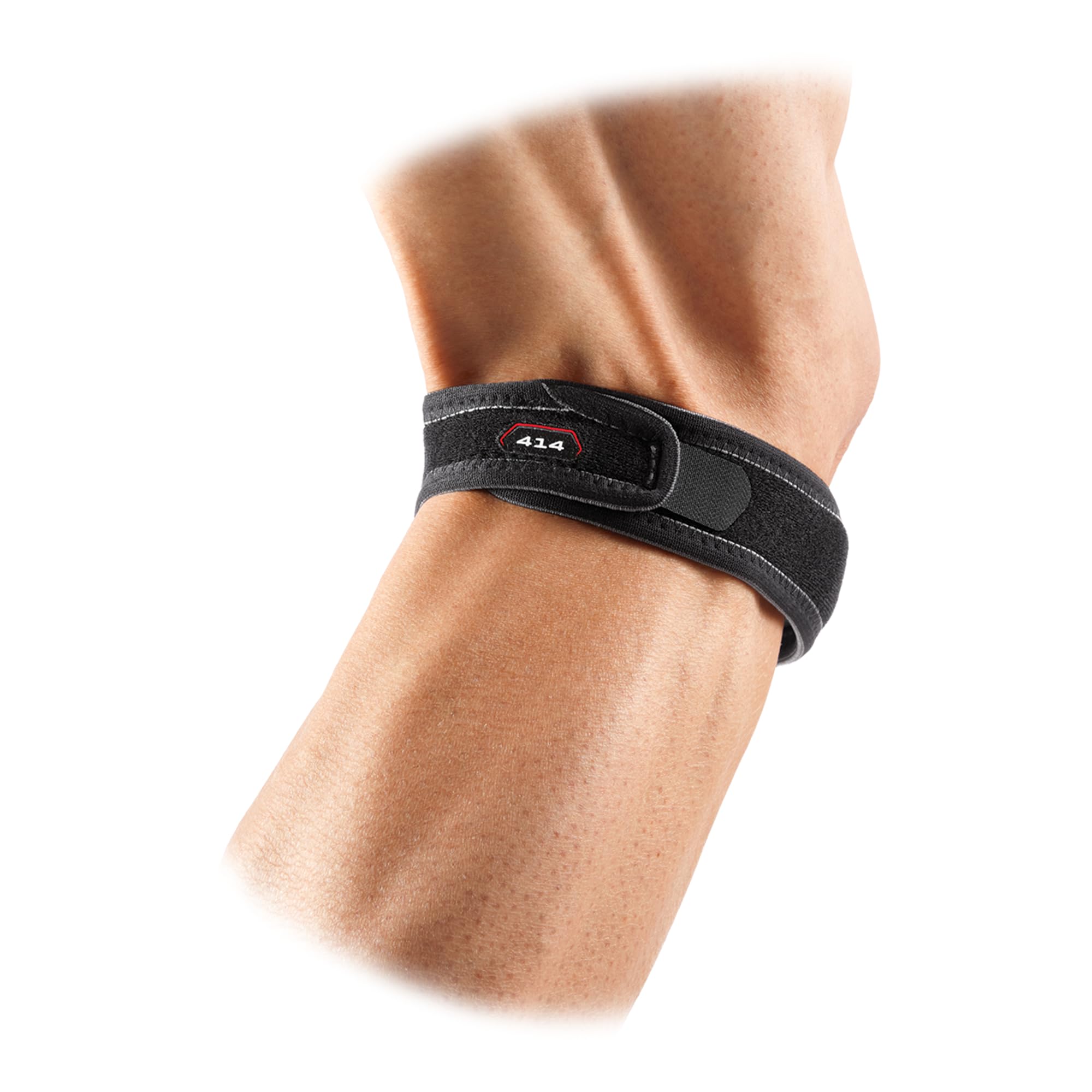 McDavid Knee Support Strap Band, Pain Relief, Patella Tendon Support, Tendonitis, Jumpers Knee Brace, Runners Knee, Adjustable for Men & Women , Black