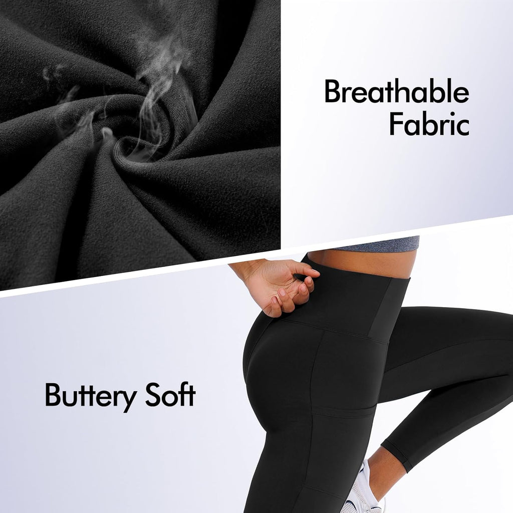Skiennix High Waisted Leggings - Buttery Soft Yoga Pants for Women | Perfect for Workouts