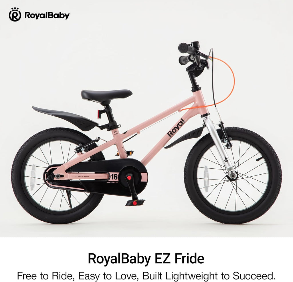 RoyalBaby EZ Fride Kids Bike - Lightweight Aluminum 2-in-1 Balance to Pedal Bike | 16, 18, 20 Inch for Ages 4+