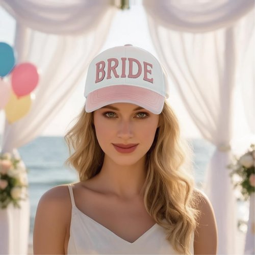 LADY&HOME Bride Baseball Hat,Bach Party Decorations,Bridal Shower Accessory,Bride to Be Gift,Bridesmaid Favor (Pink)