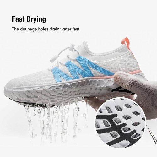 Aleader Women's Slip-On Water Shoes - Breathable Mesh Design for Comfort & Quick Drying | Lightweight