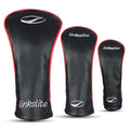 Golf Headcovers Set of 3 Driver, Fairway, Hybrid Waterproof PU Leather Scratch‑Resistant Plush Lining Fits Titleist, Callaway, Taylormade, Ping Premium Gift Box